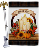 Autumn Candles - Harvest & Autumn Fall Vertical Impressions Decorative Flags HG113114 Made In USA