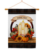 Autumn Candles - Harvest & Autumn Fall Vertical Impressions Decorative Flags HG113114 Made In USA