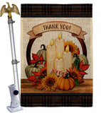 Autumn Candles - Harvest & Autumn Fall Vertical Impressions Decorative Flags HG113114 Made In USA