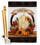 Autumn Candles - Harvest & Autumn Fall Vertical Impressions Decorative Flags HG113114 Made In USA