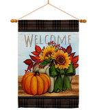 Pumpkin Bouquet - Harvest & Autumn Fall Vertical Impressions Decorative Flags HG113117 Made In USA