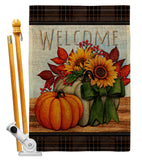 Pumpkin Bouquet - Harvest & Autumn Fall Vertical Impressions Decorative Flags HG113117 Made In USA