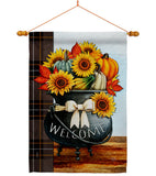 Autumn Fresh Pot - Harvest & Autumn Fall Vertical Impressions Decorative Flags HG113118 Made In USA