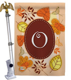 Autumn O Initial - Harvest & Autumn Fall Vertical Impressions Decorative Flags HG130041 Made In USA