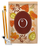 Autumn O Initial - Harvest & Autumn Fall Vertical Impressions Decorative Flags HG130041 Made In USA