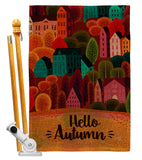 Autumn Calling - Harvest & Autumn Fall Vertical Impressions Decorative Flags HG130288 Made In USA