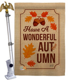 Wonderful Autumn - Harvest & Autumn Fall Vertical Impressions Decorative Flags HG137113 Made In USA