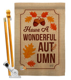 Wonderful Autumn - Harvest & Autumn Fall Vertical Impressions Decorative Flags HG137113 Made In USA