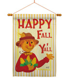 Fall Scarecrow - Harvest & Autumn Fall Vertical Impressions Decorative Flags HG137564 Made In USA