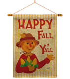 Fall Scarecrow - Harvest & Autumn Fall Vertical Impressions Decorative Flags HG137564 Made In USA