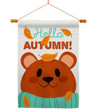 Bearly Autumn - Harvest & Autumn Fall Vertical Impressions Decorative Flags HG137607 Made In USA