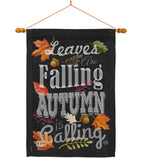 Autumn is Calling Fall - Harvest & Autumn Fall Vertical Impressions Decorative Flags HG191033 Made In USA