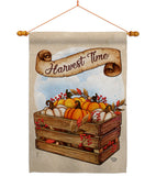 Harvest Time - Harvest & Autumn Fall Vertical Impressions Decorative Flags HG192299 Made In USA