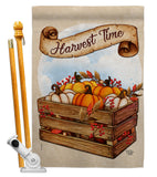 Harvest Time - Harvest & Autumn Fall Vertical Impressions Decorative Flags HG192299 Made In USA