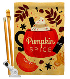 Fall Drinks - Harvest & Autumn Fall Vertical Impressions Decorative Flags HG192659 Made In USA