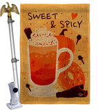 Sweet & Spicy - Harvest & Autumn Fall Vertical Impressions Decorative Flags HG192662 Made In USA