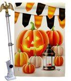 Halloween Lantern - Harvest & Autumn Fall Vertical Impressions Decorative Flags HG192680 Made In USA