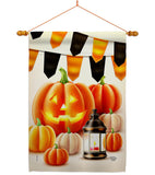 Halloween Lantern - Harvest & Autumn Fall Vertical Impressions Decorative Flags HG192680 Made In USA