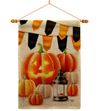 Halloween Lantern - Harvest & Autumn Fall Vertical Impressions Decorative Flags HG192680 Made In USA