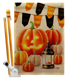 Halloween Lantern - Harvest & Autumn Fall Vertical Impressions Decorative Flags HG192680 Made In USA