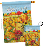 Pumpkin Patch - Harvest & Autumn Fall Vertical Impressions Decorative Flags HG113081 Made In USA