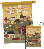 Harvest Village - Harvest & Autumn Fall Vertical Impressions Decorative Flags HG113098 Made In USA