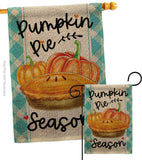 Pumpkin Pie - Harvest & Autumn Fall Vertical Impressions Decorative Flags HG113102 Made In USA