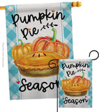 Pumpkin Pie - Harvest & Autumn Fall Vertical Impressions Decorative Flags HG113102 Made In USA