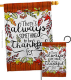 Always Something Thankful - Harvest & Autumn Fall Vertical Impressions Decorative Flags HG113112 Made In USA