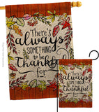 Always Something Thankful - Harvest & Autumn Fall Vertical Impressions Decorative Flags HG113112 Made In USA