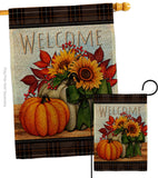 Pumpkin Bouquet - Harvest & Autumn Fall Vertical Impressions Decorative Flags HG113117 Made In USA