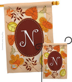 Autumn N Initial - Harvest & Autumn Fall Vertical Impressions Decorative Flags HG130040 Made In USA