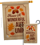 Wonderful Autumn - Harvest & Autumn Fall Vertical Impressions Decorative Flags HG137113 Made In USA