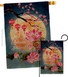 Mid Autumn Festival - Harvest & Autumn Fall Vertical Impressions Decorative Flags HG137462 Made In USA