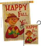 Fall Scarecrow - Harvest & Autumn Fall Vertical Impressions Decorative Flags HG137564 Made In USA