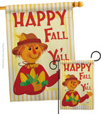 Fall Scarecrow - Harvest & Autumn Fall Vertical Impressions Decorative Flags HG137564 Made In USA