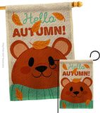 Bearly Autumn - Harvest & Autumn Fall Vertical Impressions Decorative Flags HG137607 Made In USA