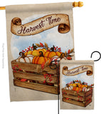 Harvest Time - Harvest & Autumn Fall Vertical Impressions Decorative Flags HG192299 Made In USA