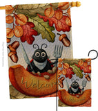 Hungry Ladybug - Harvest & Autumn Fall Vertical Impressions Decorative Flags HG192671 Made In USA