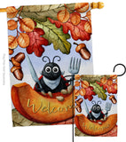 Hungry Ladybug - Harvest & Autumn Fall Vertical Impressions Decorative Flags HG192671 Made In USA