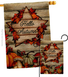 Autumn Farmhouse - Harvest & Autumn Fall Vertical Impressions Decorative Flags HG192704 Made In USA