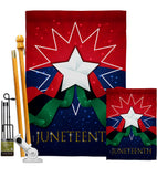 Happy Juneteenth Day - Historic Americana Vertical Impressions Decorative Flags HG108641 Made In USA