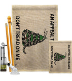 AN Appeal To Heaven Don't Tread On Me - Historic Americana Vertical Impressions Decorative Flags HG140904 Made In USA