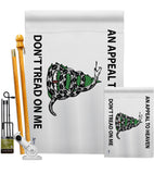 AN Appeal To Heaven Don't Tread On Me - Historic Americana Vertical Impressions Decorative Flags HG140904 Made In USA