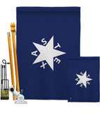 Zavala De Lorenzo Texas - Historic Americana Vertical Impressions Decorative Flags HG140905 Made In USA