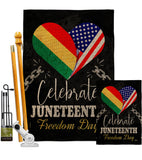 Jubilee Day - Historic Americana Vertical Impressions Decorative Flags HG140997 Made In USA