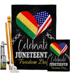 Jubilee Day - Historic Americana Vertical Impressions Decorative Flags HG140997 Made In USA