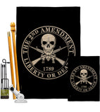 2nd Amendment Liberty - Historic Americana Vertical Impressions Decorative Flags HG170209 Made In USA