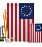 Betsy Ross Americana Historic Impressions Decorative Vertical Flag