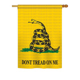 Gadsden - Historic Americana Vertical Impressions Decorative Flags HG108066 Printed In USA